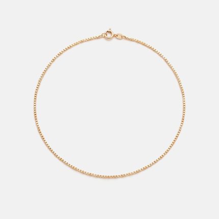 Collana con moschettone 40 cm in oro giallo